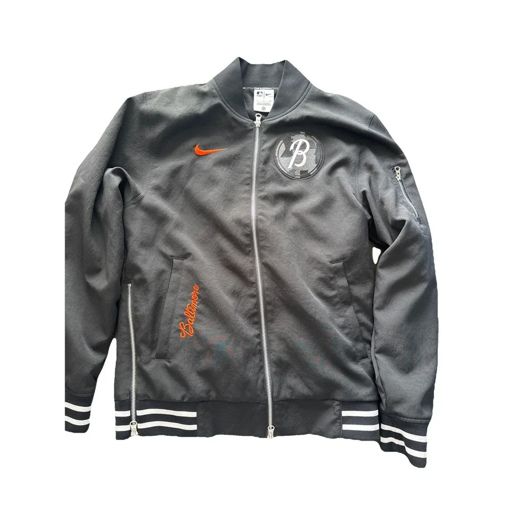 Baltimore Orioles MLB Authentic City Connect Nike Dugout Jacket Mens Small $179